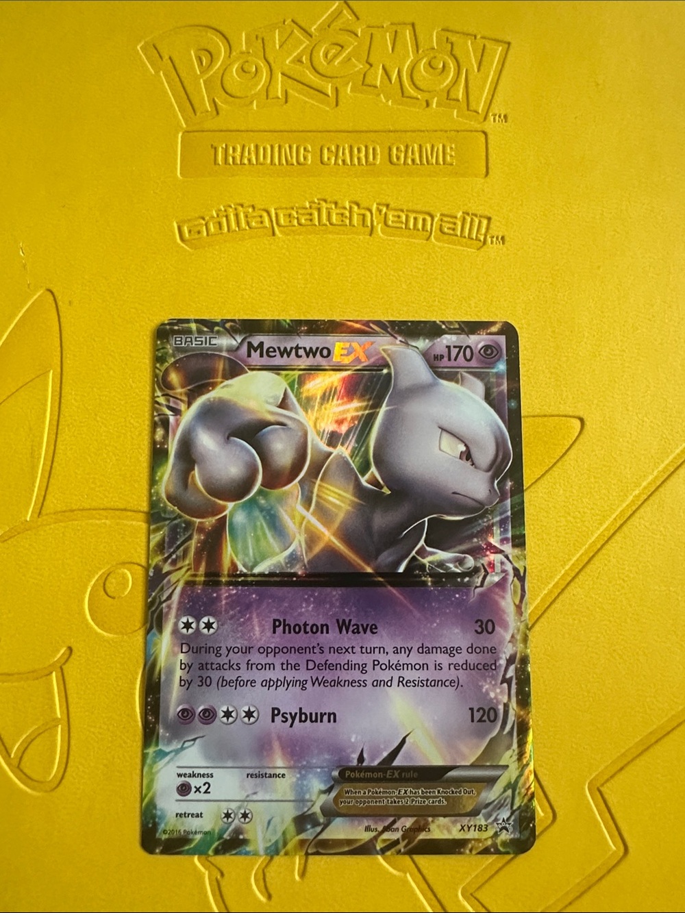 Mewtwo-EX Pokémon TCG Holo Foil Card - Psychic Purple